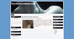 Desktop Screenshot of buymywornhose.com